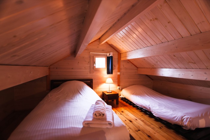 Chambre avec vue du chalet La Libellule