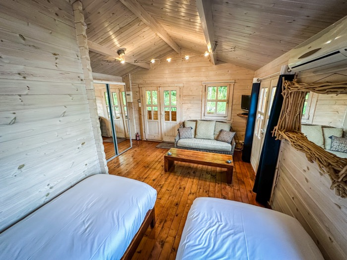 Espace de vie du chalet Le Martin-Pêcheur